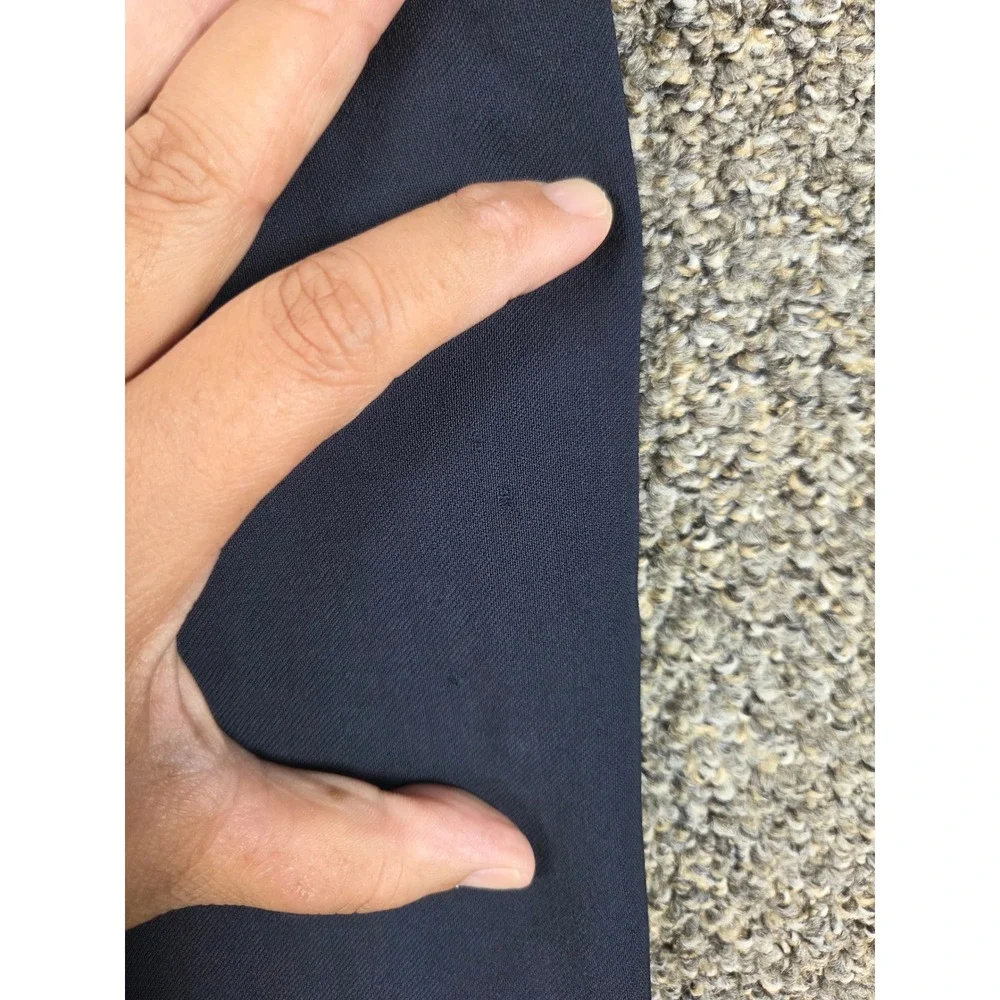 Banana Republic Dress Pants Mens 33x30 Navy Blue 100% Wool Flat Front Trousers
